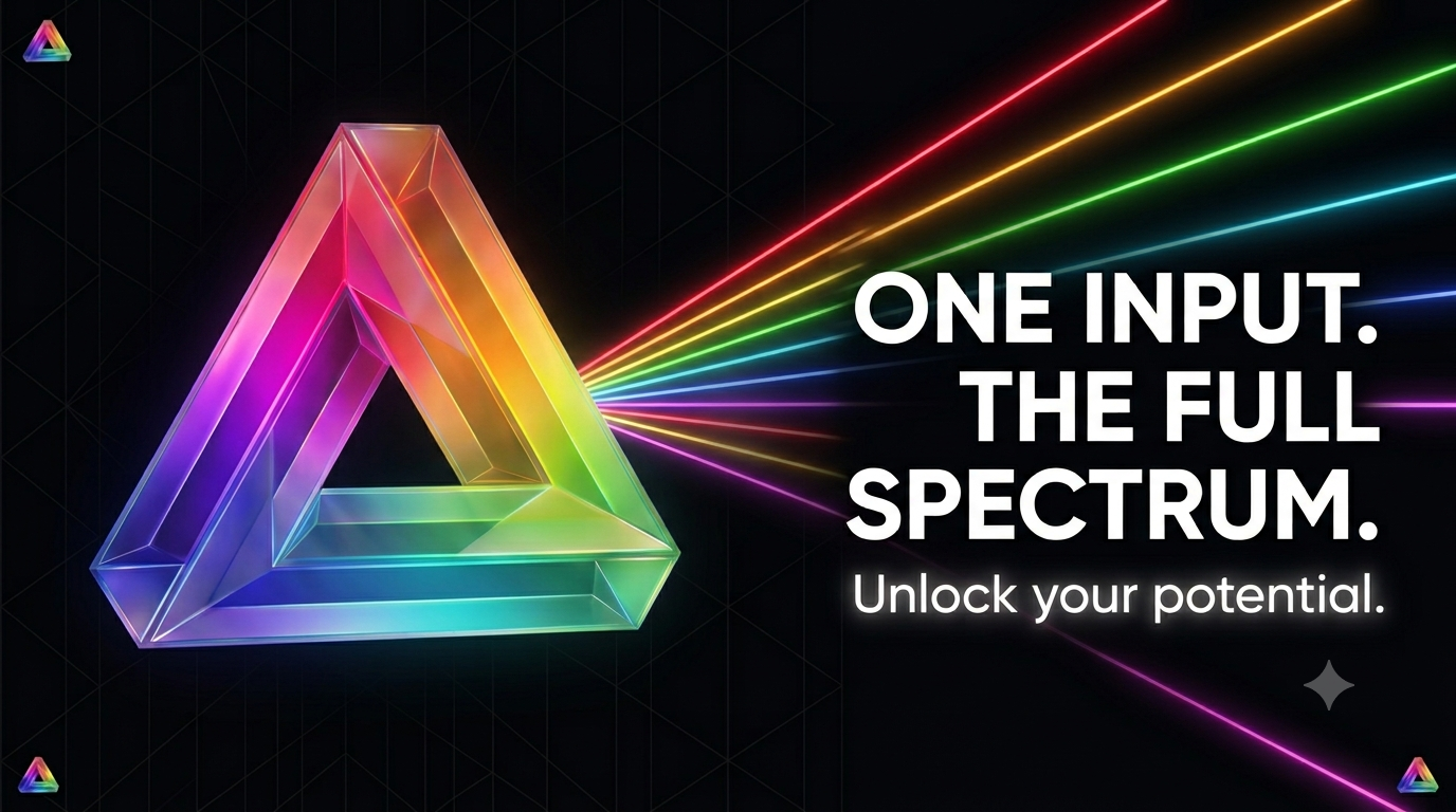 Prism — One input. The full spectrum. Unlock your potential.